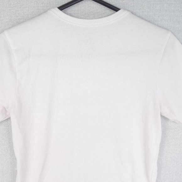 Nike Tee T-Shirt Womens Small White Short Sleeve Crew Neck Logo Dri Fit Athletic - Picture 5 of 10
